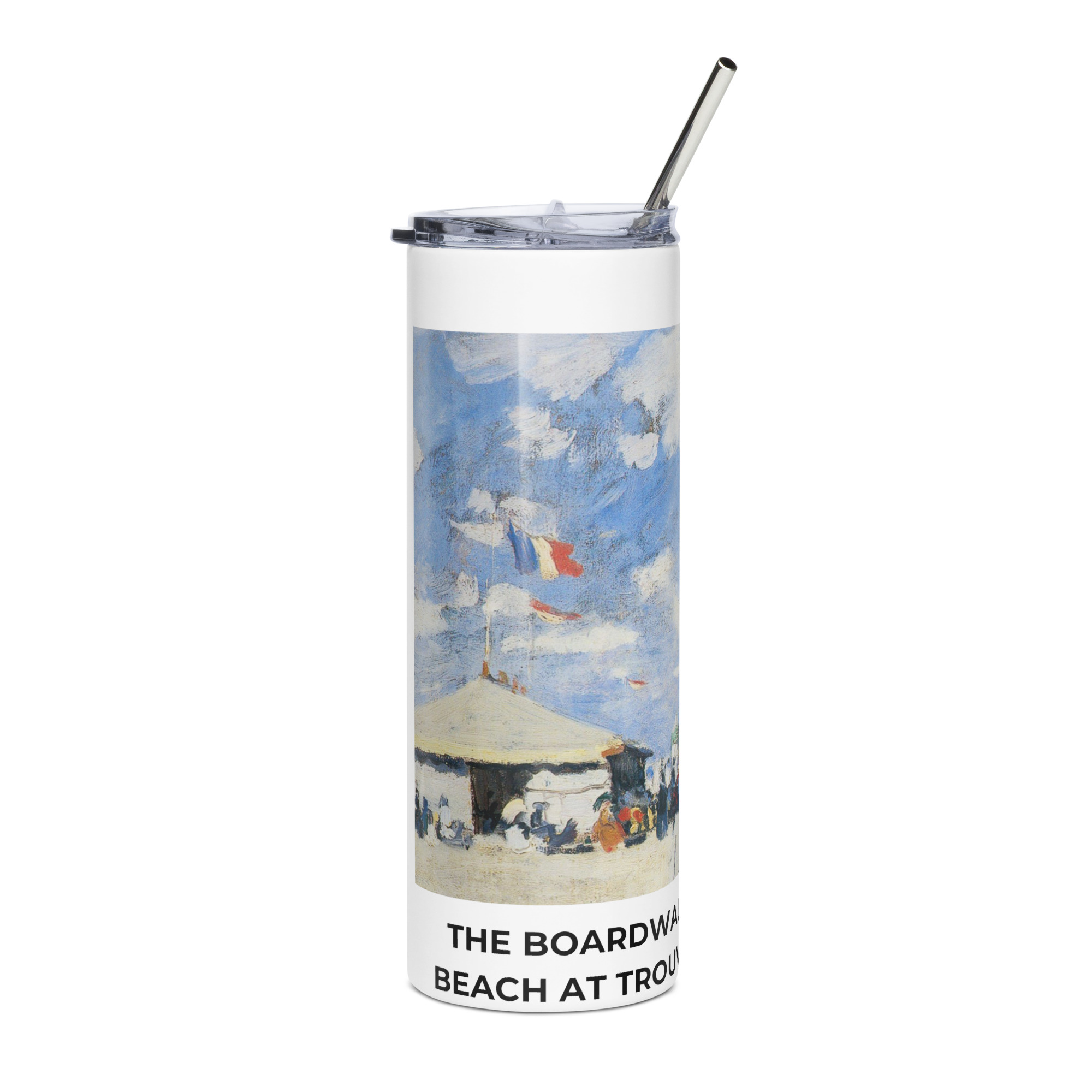 The Boardwalk on the Beach at Trouville Stainless steel tumbler - Image 4