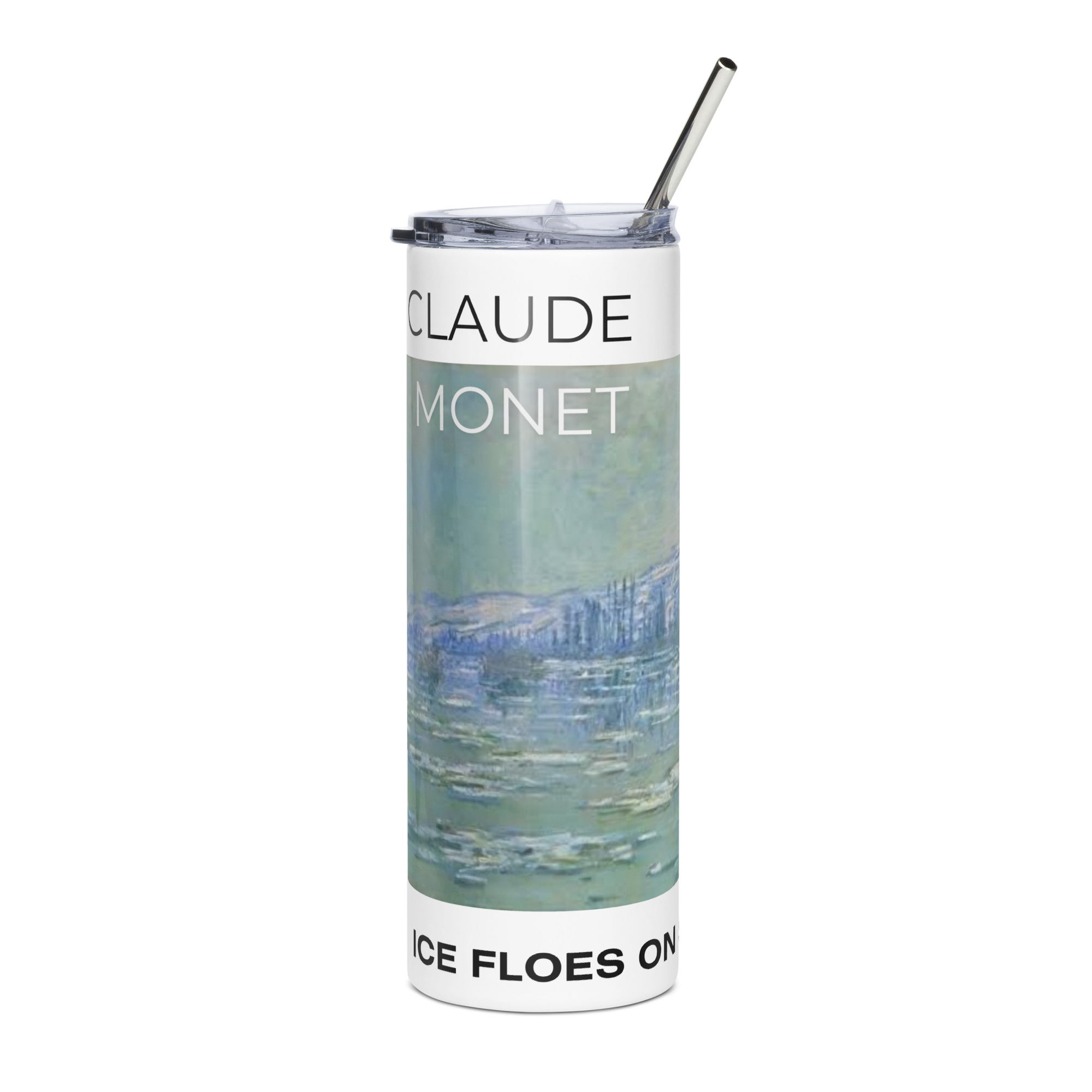 Ice Floes on Siene Stainless steel tumbler - Image 4