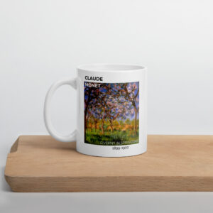 Giverny in Springtime White glossy mug