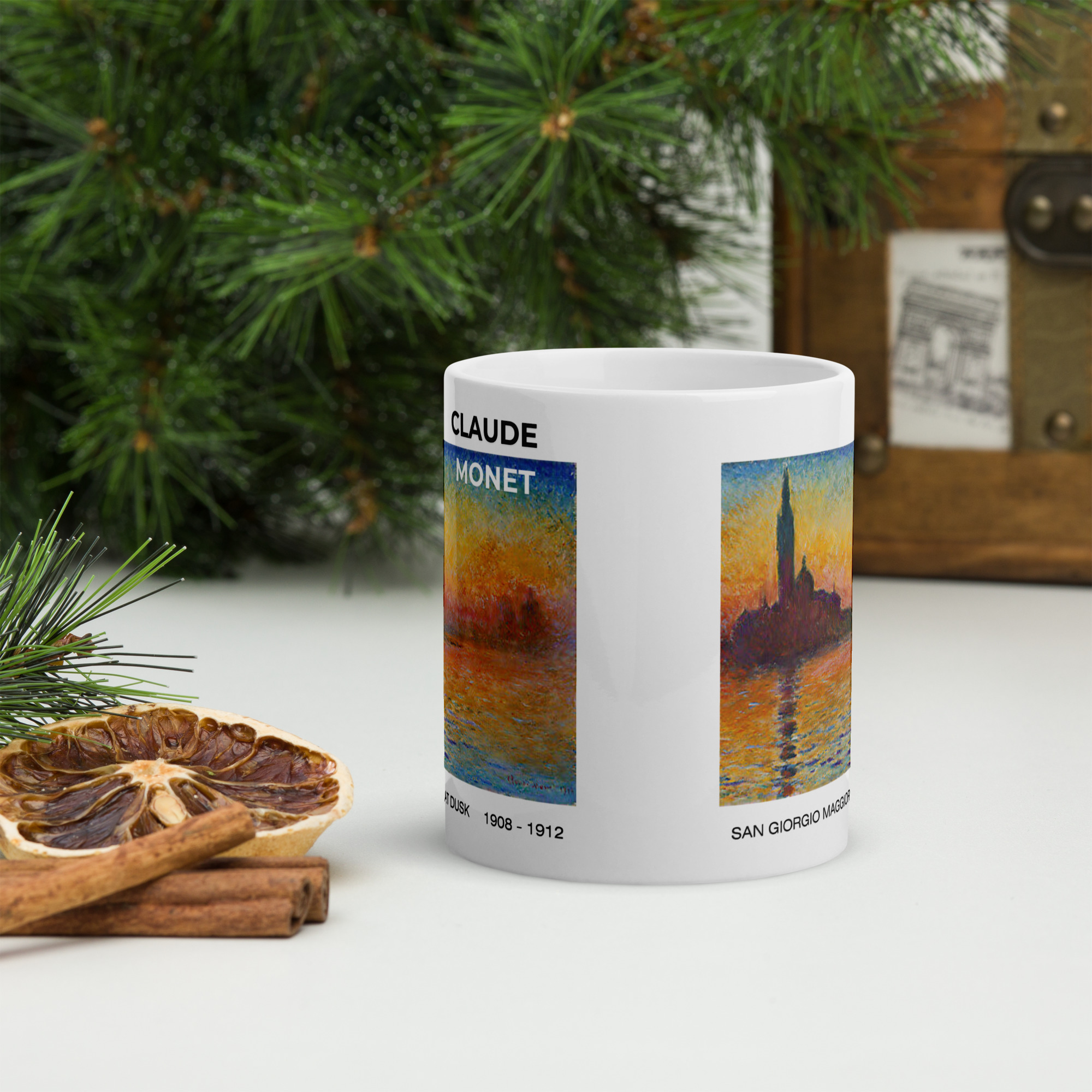 San Giorgio Maggiore at Dusk White glossy mug - Image 3