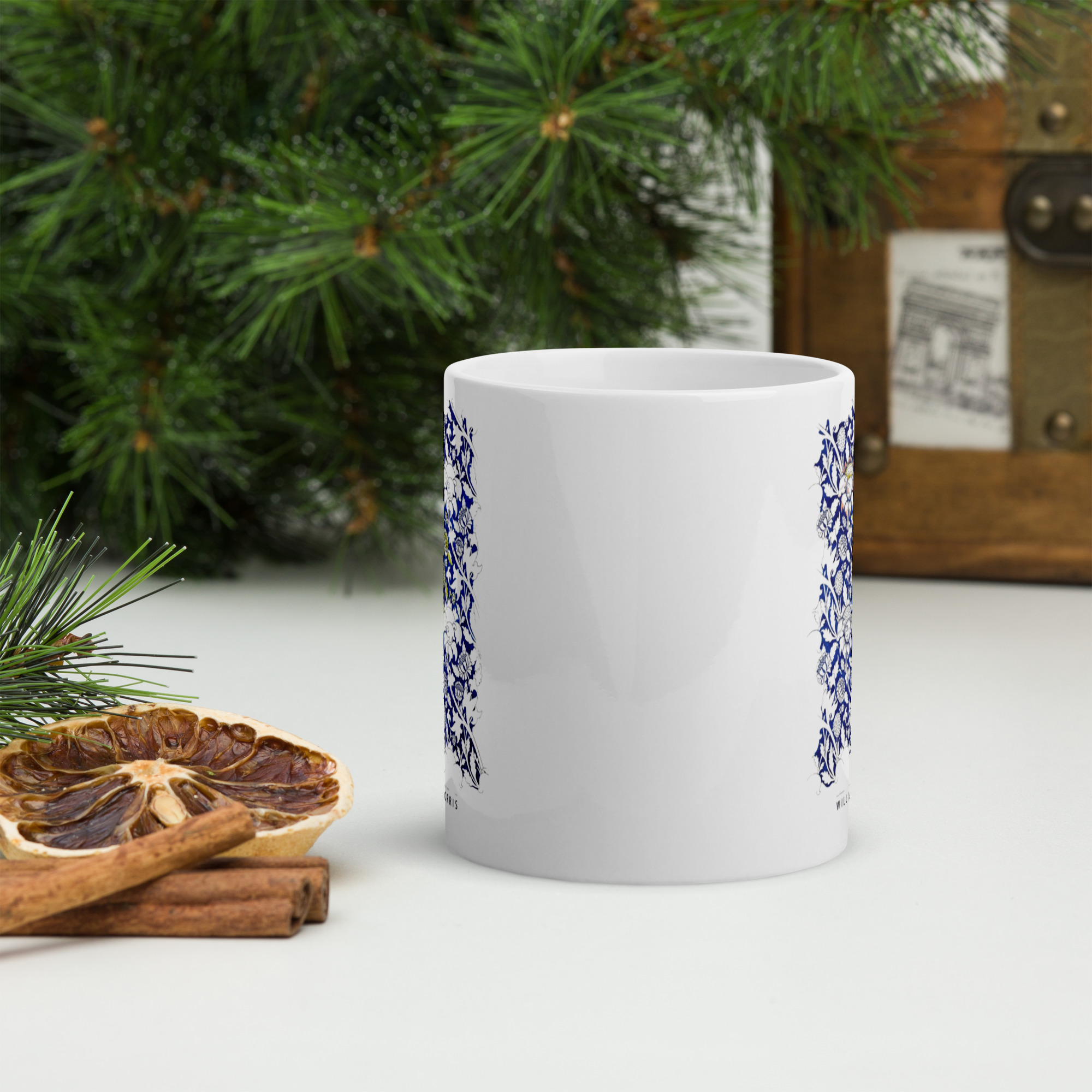 Floral Pattern Studies White glossy mug - Image 3
