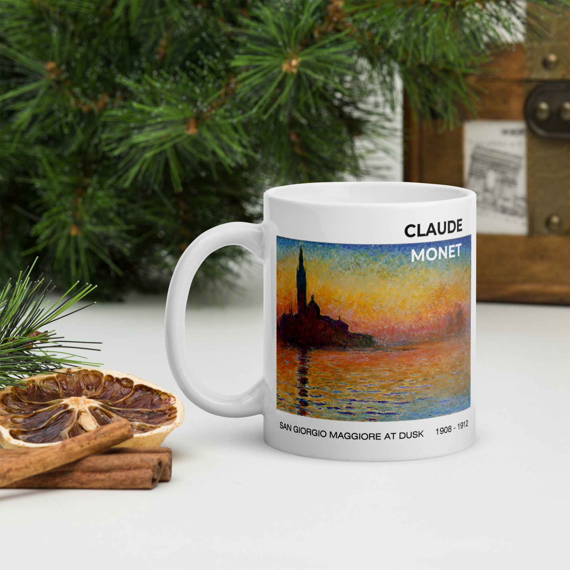 San Giorgio Maggiore at Dusk White glossy mug - Image 2