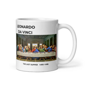 The Last Supper White glossy mug