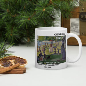 A Sunday Afternoon on the Island of La Grande Jatte White glossy mug