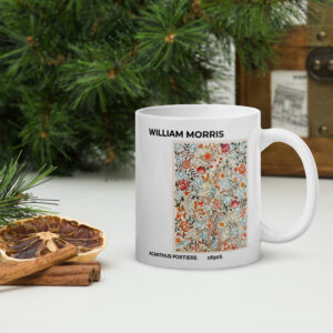 acanthus portiere White glossy mug