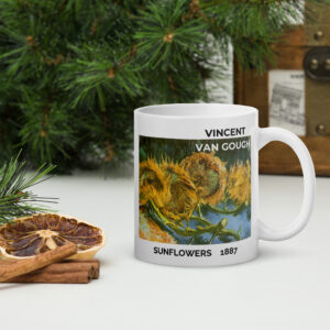 White glossy mug