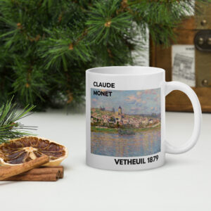 Vetheuil in Summer  White glossy mug