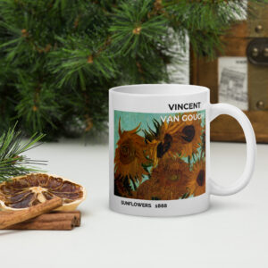 Sunflowers   1888 White glossy mug