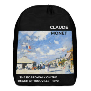 The Boardwalk on the Beach at Trouville   Minimalist Backpack