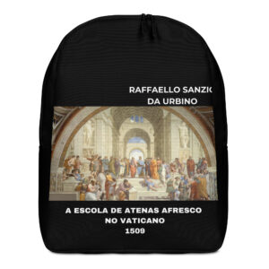A Escola de Atenas afresco  no Vaticano Minimalist Backpack