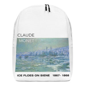 Ice Floes on Siene Minimalist Backpack