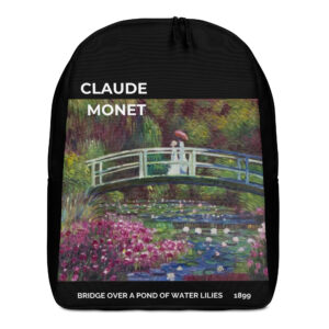 Bridge over a Pond of Water Lilies   Minimalist Backpack