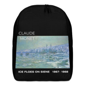 Ice Floes on Siene   Minimalist Backpack