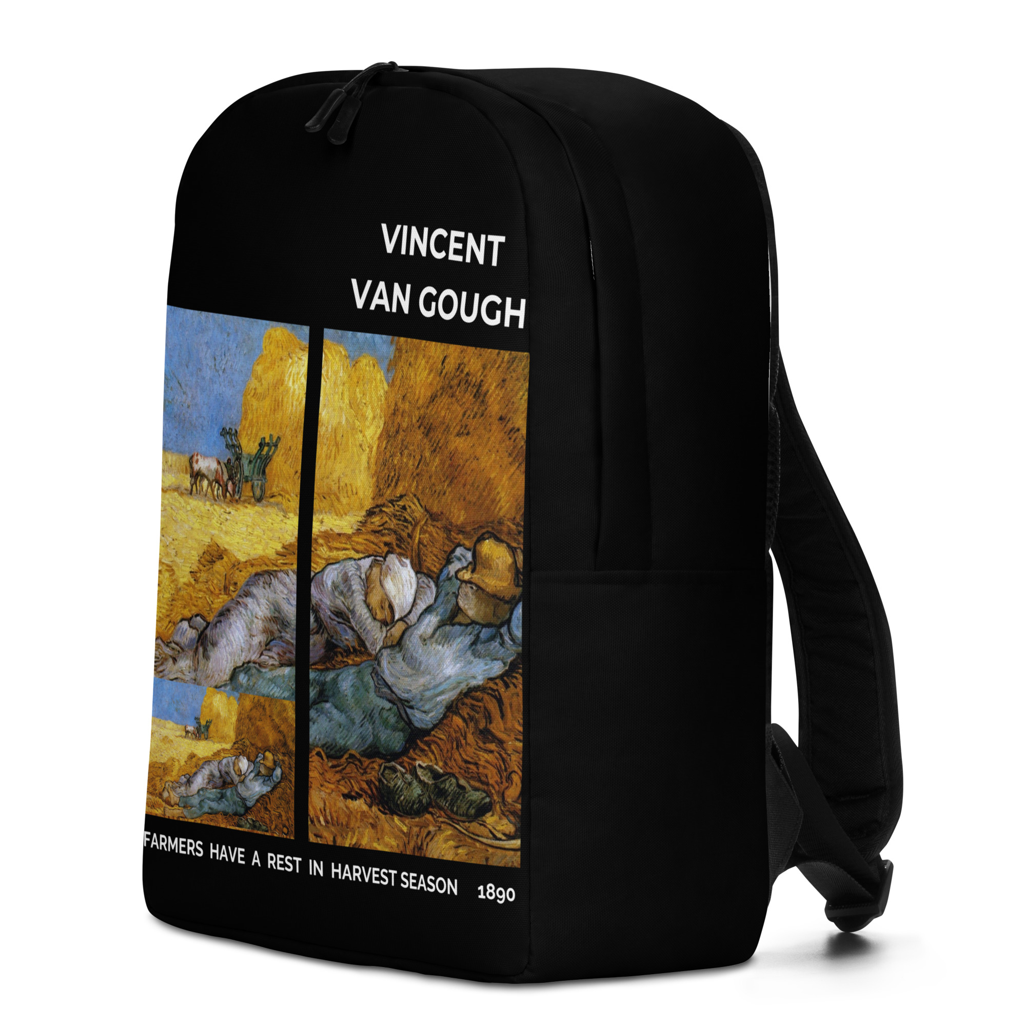 farmers have a rest in harvest season Minimalist Backpack - Image 4