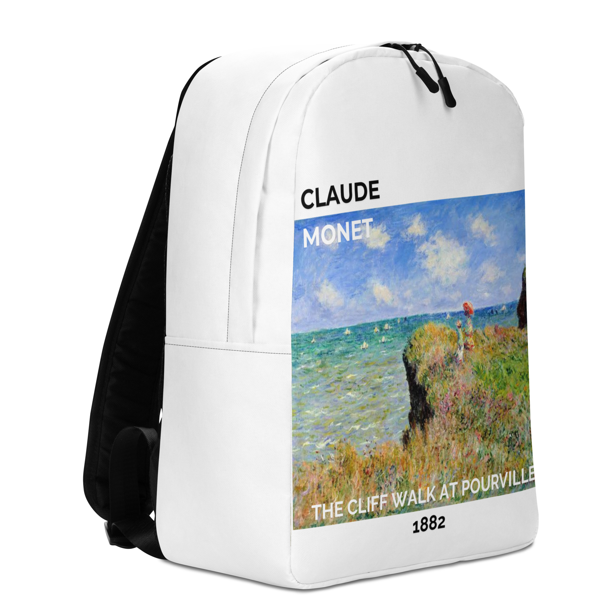 The Cliff Walk at Pourville Minimalist Backpack - Image 5