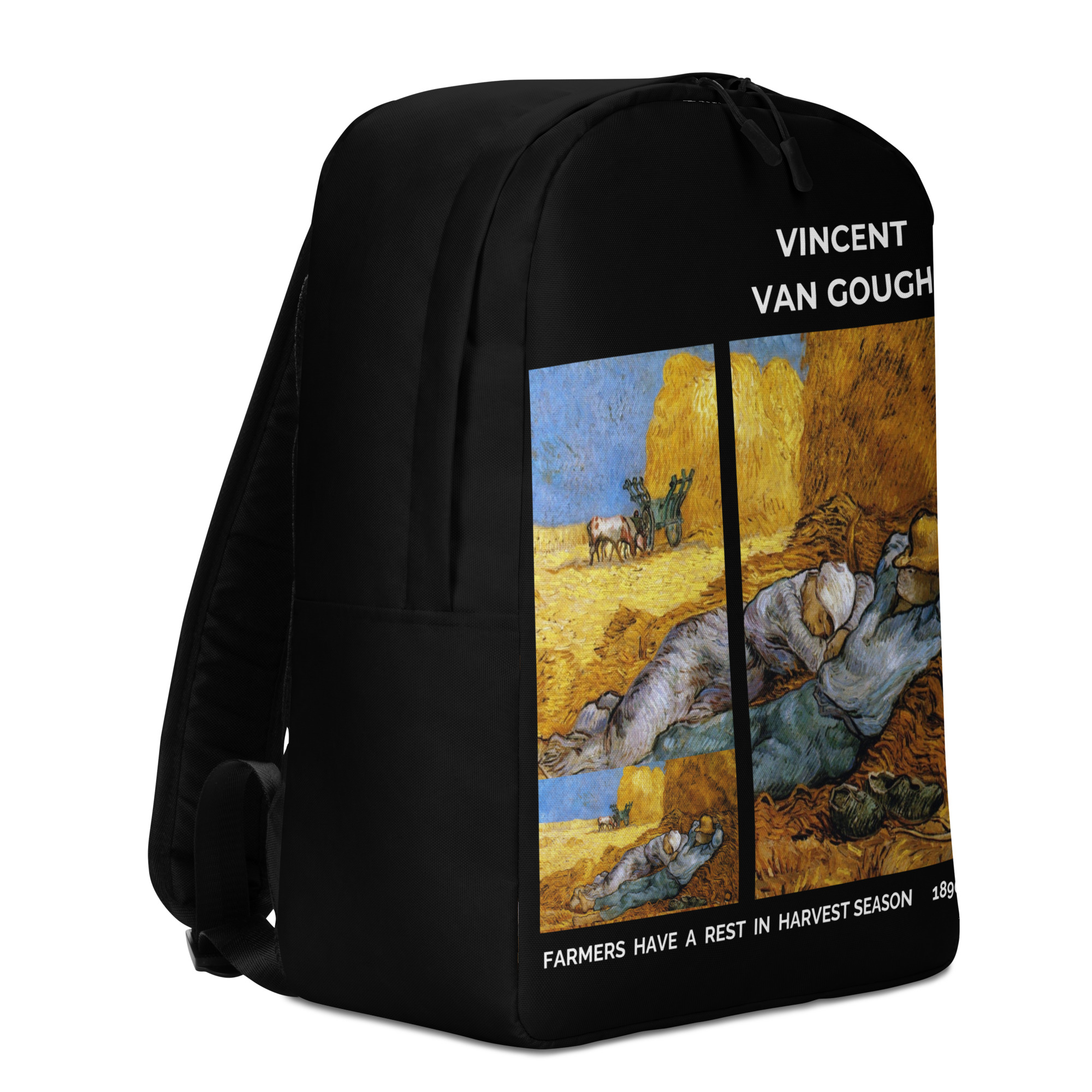 farmers have a rest in harvest season Minimalist Backpack - Image 5