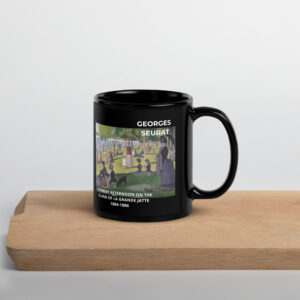 A Sunday Afternoon on the Island of La Grande Jatte Black Glossy Mug