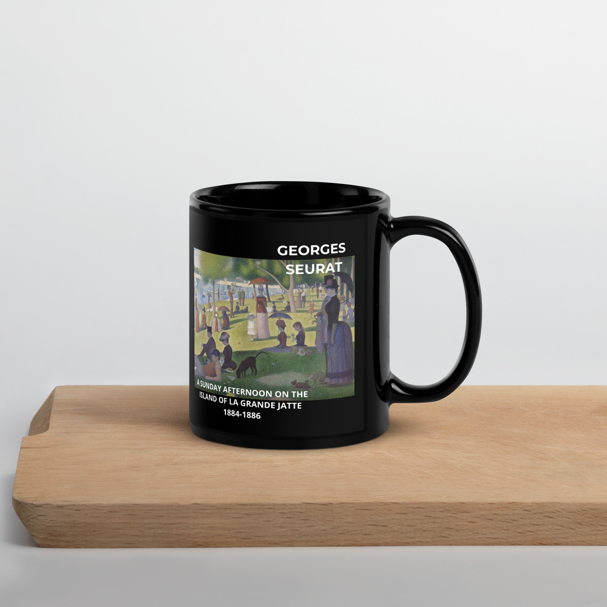 A Sunday Afternoon on the Island of La Grande Jatte Black Glossy Mug