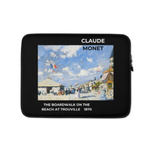The Boardwalk on the Beach at Trouville   Laptop Sleeve