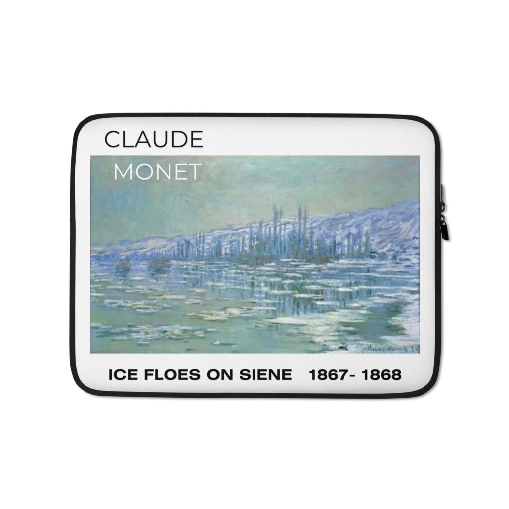Ice Floes on Siene Laptop Sleeve