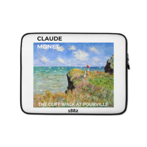 The Cliff Walk at Pourville Laptop Sleeve