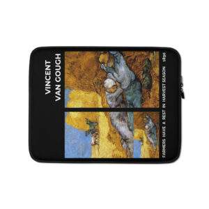 farmers  have  a  rest  in  harvest season    Laptop Sleeve