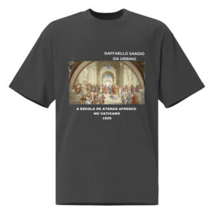 A Escola de Atenas afresco no Vaticano Oversized faded t-shirt