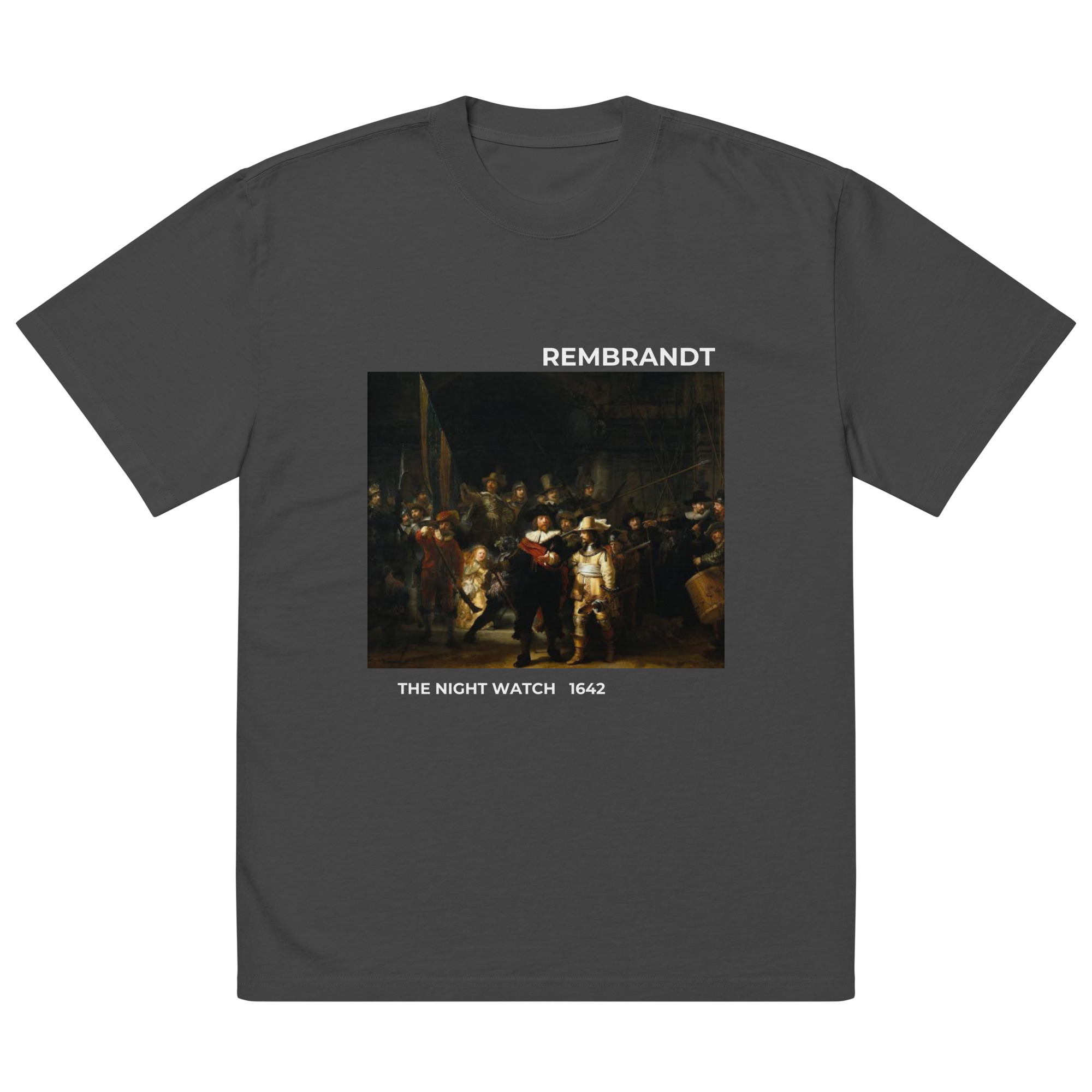The Night Watch Oversized faded t-shirt - Image 5