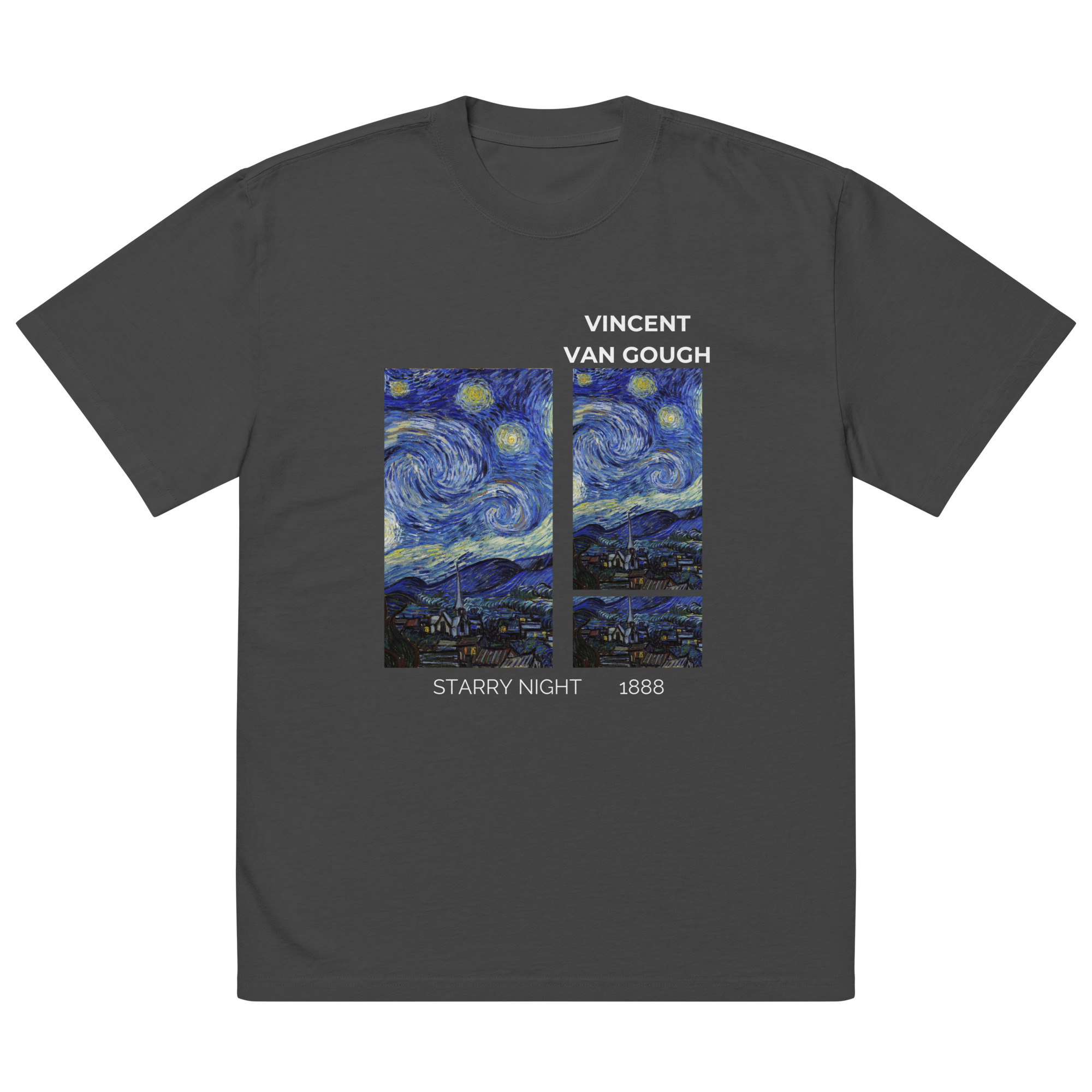 Starry Night Oversized faded t-shirt - Image 5