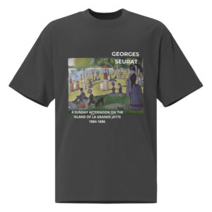 A Sunday Afternoon on the Island of La Grande Jatte Oversized faded t-shirt