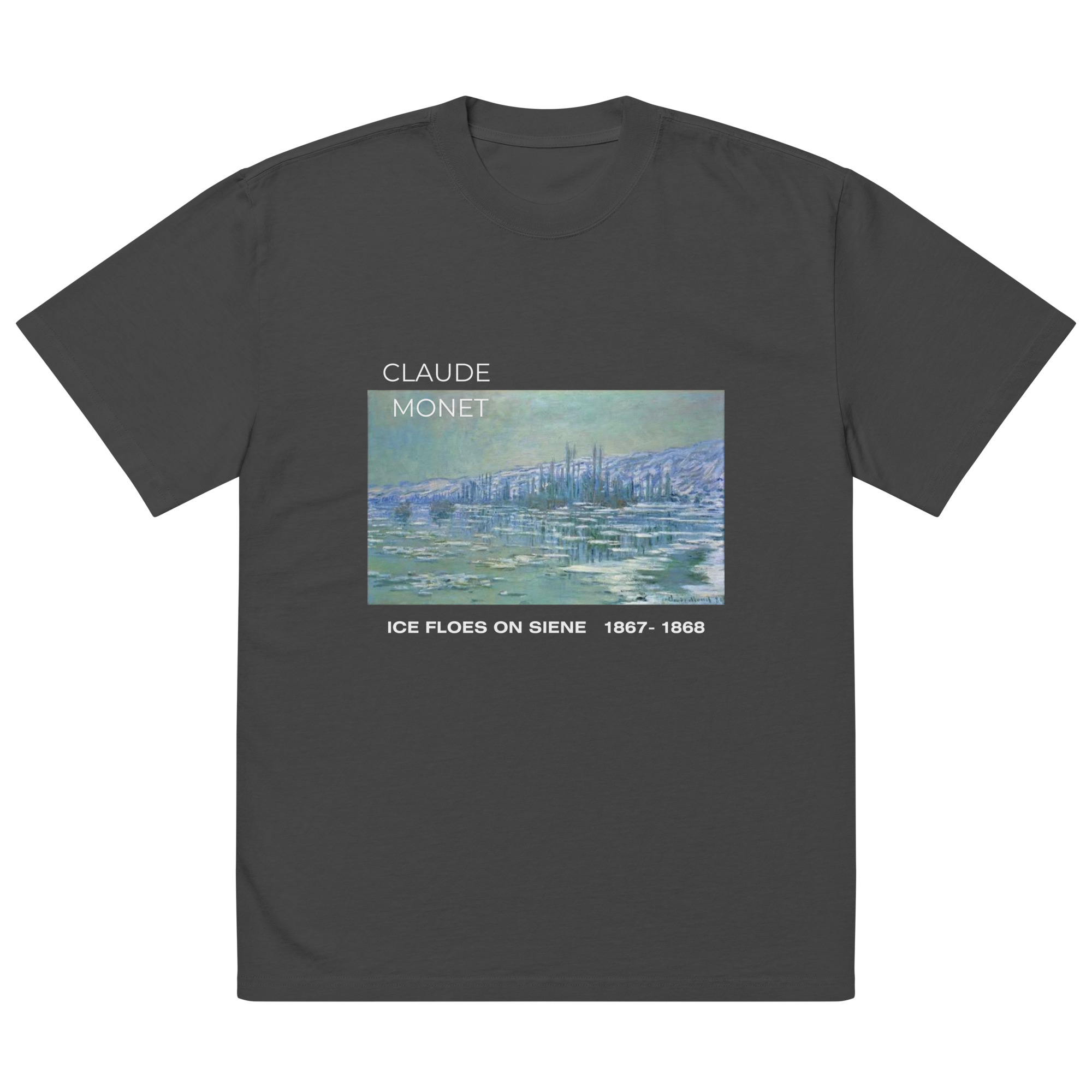 Ice Floes on Siene Oversized faded t-shirt - Image 4