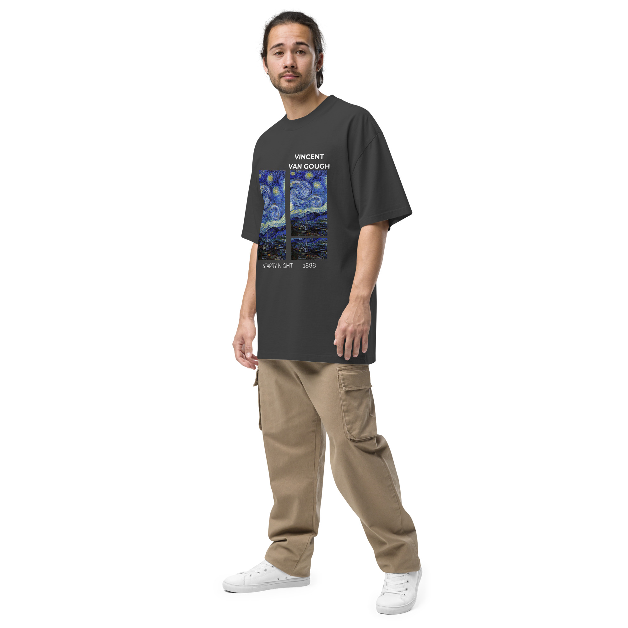 Starry Night Oversized faded t-shirt - Image 2