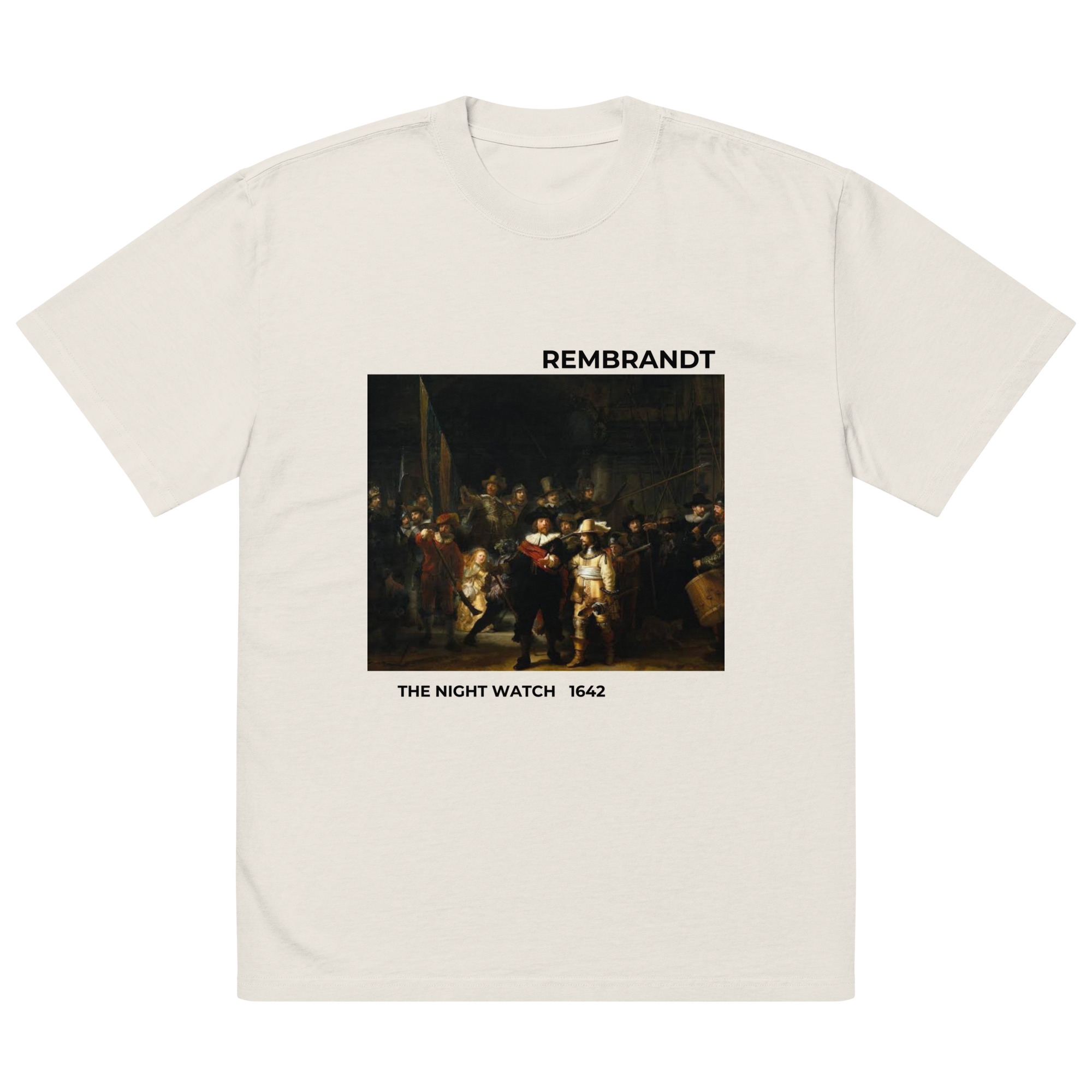 The Night Watch Oversized faded t-shirt - Image 4
