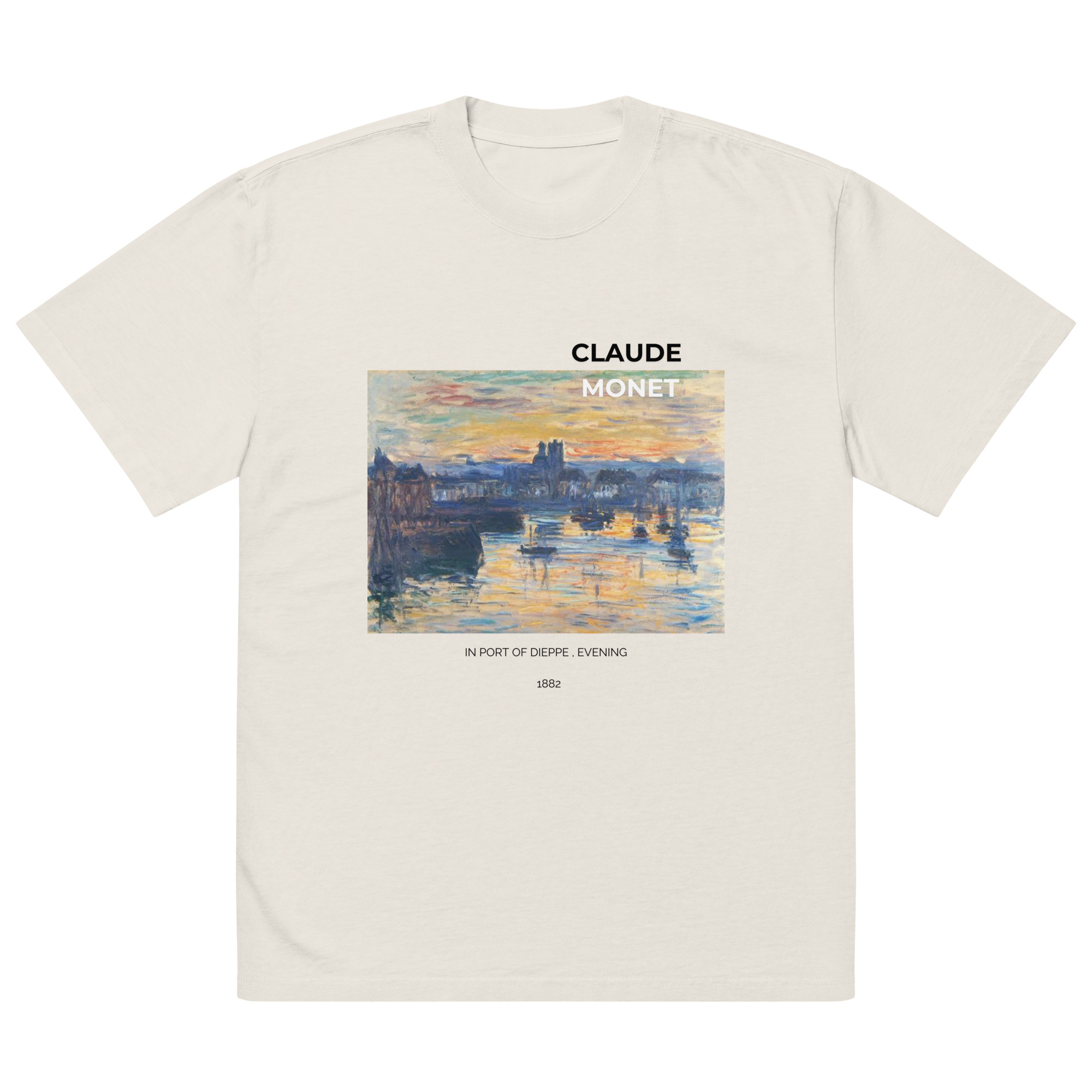 In port of Dieppe , Evening Oversized faded t-shirt - Image 6