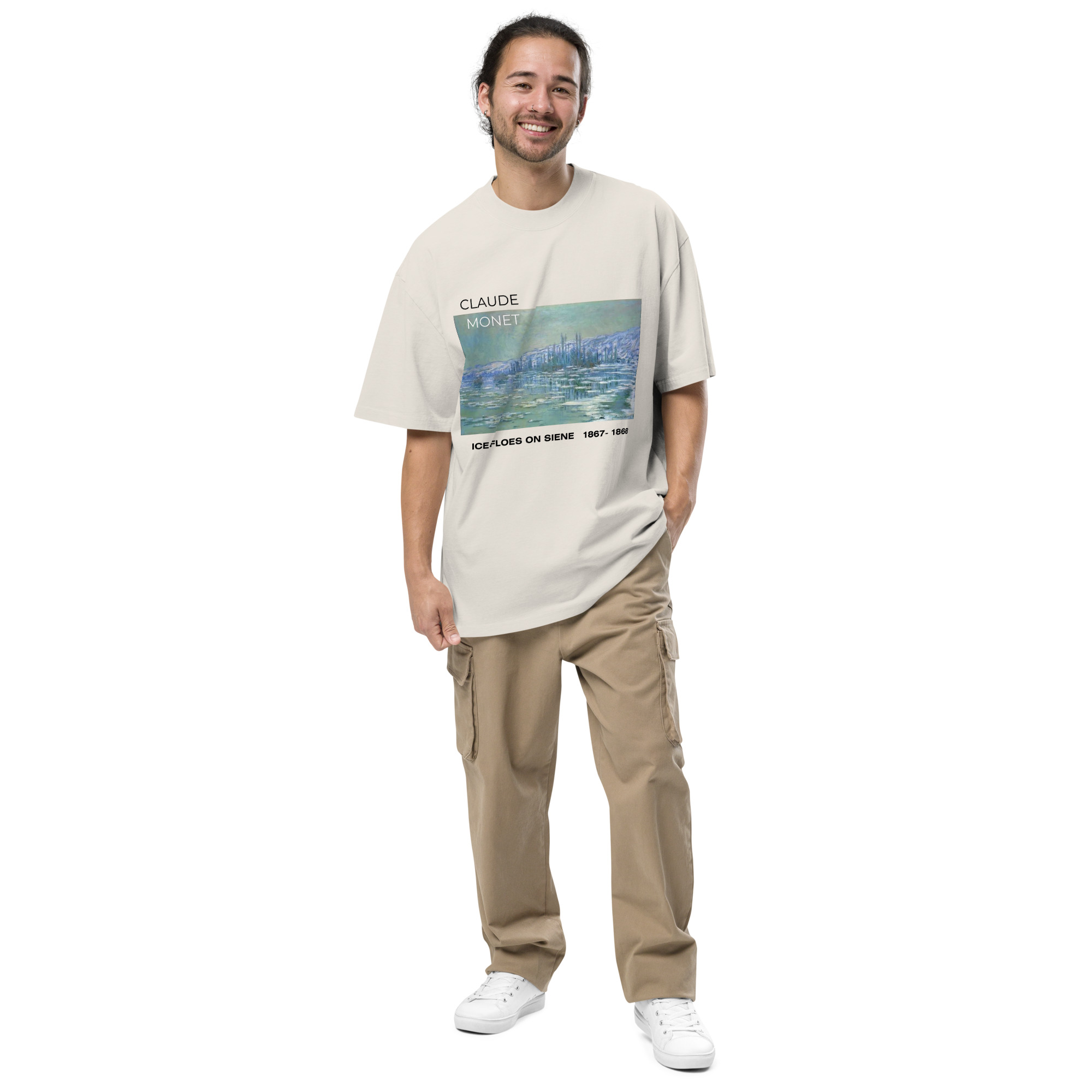 Ice Floes on Siene Oversized faded t-shirt - Image 3