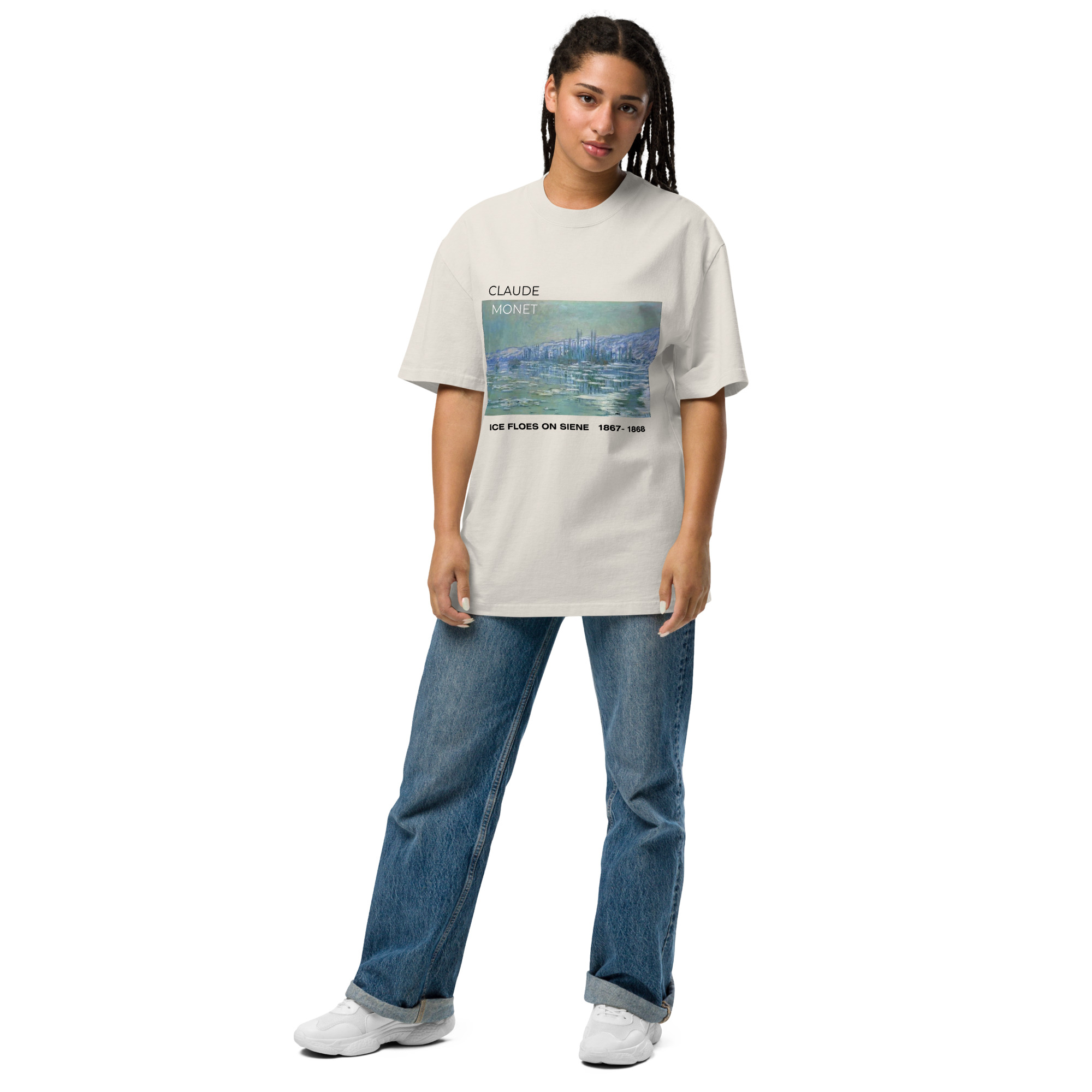Ice Floes on Siene Oversized faded t-shirt - Image 4