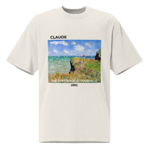 The Cliff Walk at Pourville Oversized faded t-shirt
