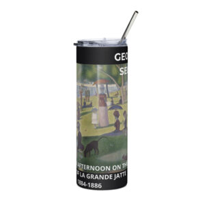 A Sunday Afternoon on the Island of La Grande Jatte Stainless steel tumbler