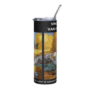 Farmers  have  a  rest  in  harvest season     Stainless steel tumbler