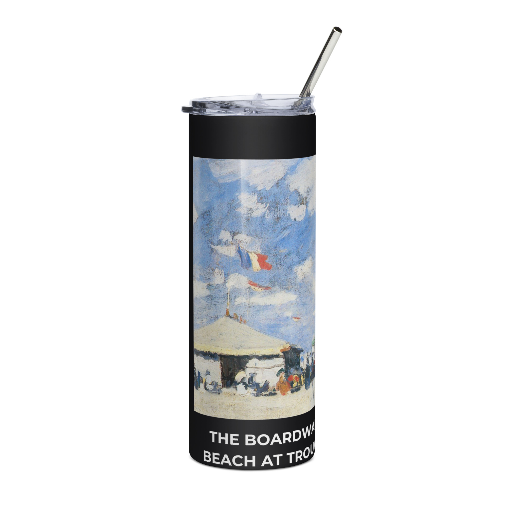 The Boardwalk on the Beach at Trouville Stainless steel tumbler - Image 4