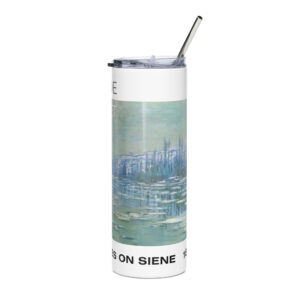 Ice Floes on Siene Stainless steel tumbler