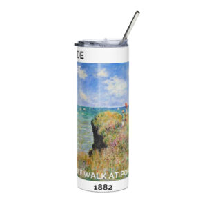 The Cliff Walk at Pourville Stainless steel tumbler