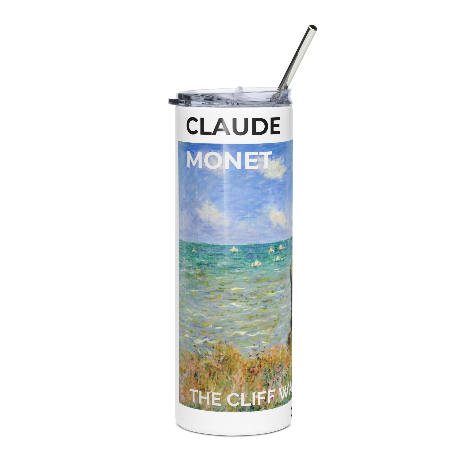 The Cliff Walk at Pourville Stainless steel tumbler - Image 4