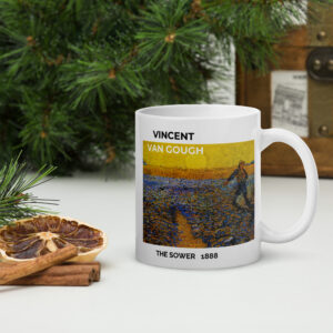 The sower  White glossy mug