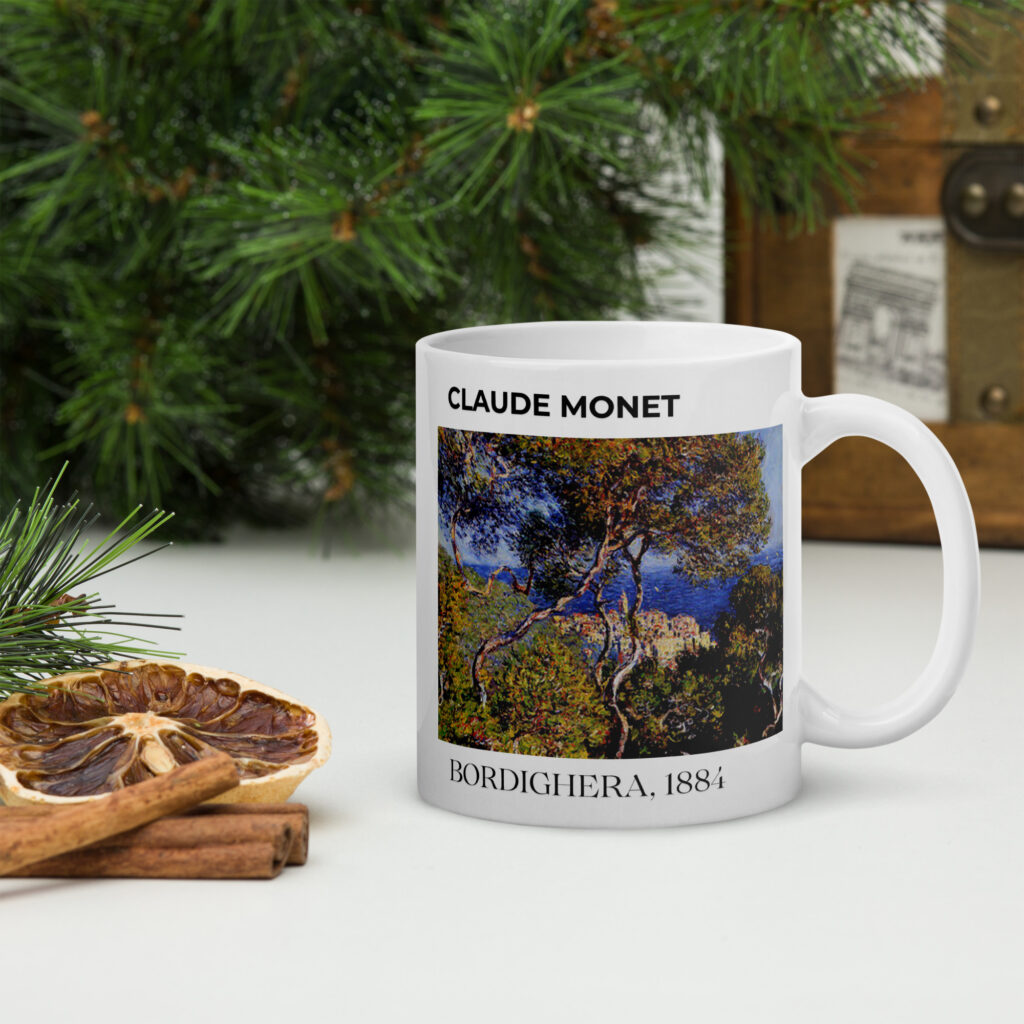 Bordighera, 1884 White glossy mug